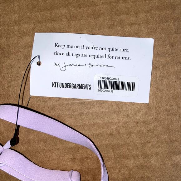 Kit Undergarments Bra Size Large Lavendar Color NEW - Picture 5 of 5